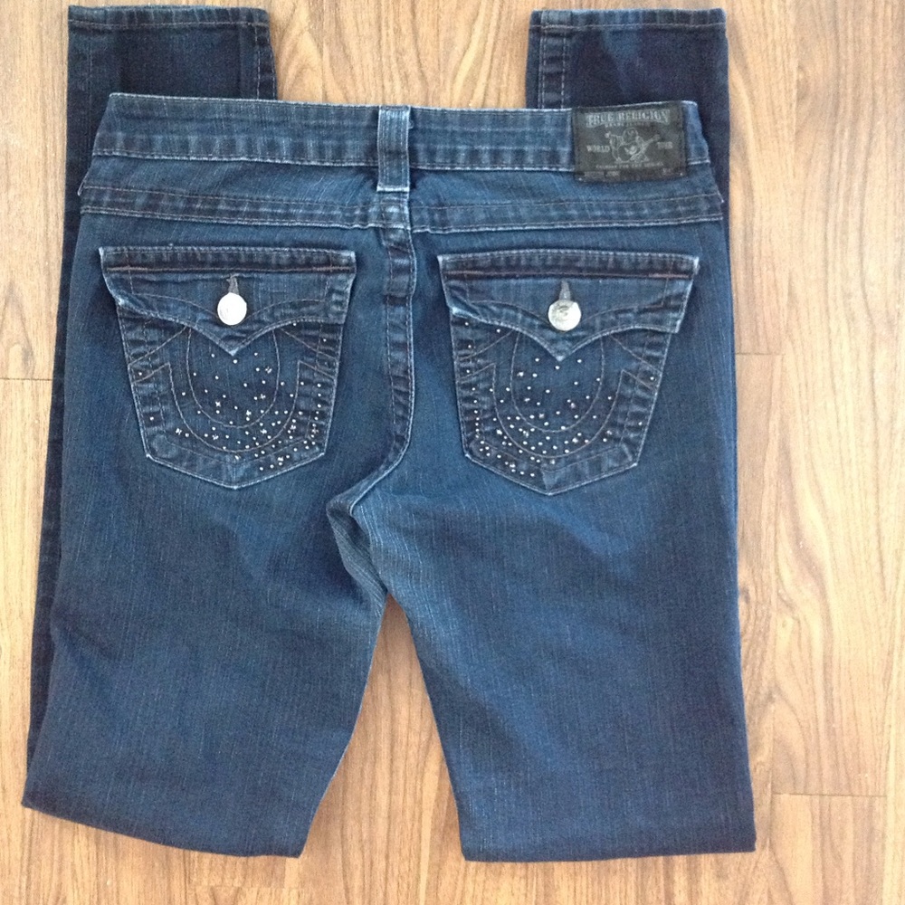 TRUE Religion denim jeans JODIE STRETCH BLING sz29